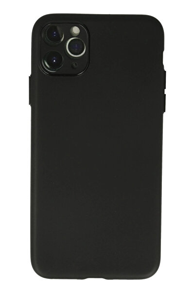 NewFace حافظة ايفون 11 برو ماكس من السيليكون (223059) - اسود