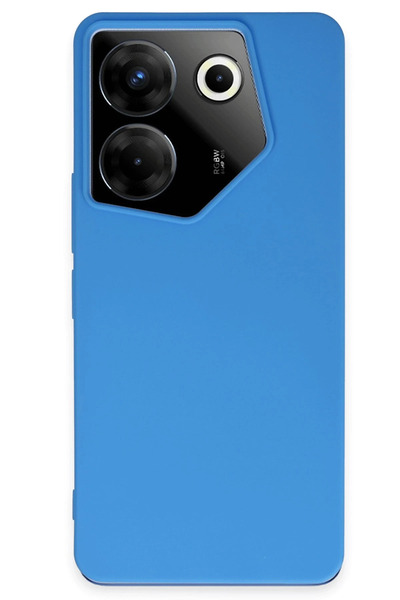 NewFace حافظة FLZ-SHOP لهاتف تكنو كامون 20 برو 5G من السيليكون الأول - أزرق