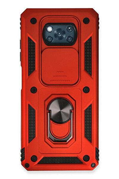 NewFace حافظة OZLSTOR لهاتف Xiaomi Pocophone X3 مصنوعة من السيليكون مع حلقة ع...