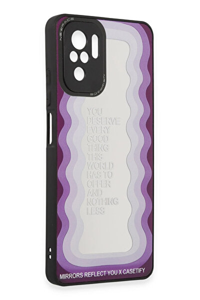 NewFace غطاء حماية لهاتف شاومي ريدمي نوت 10 من أوزلستور بنمط مرآة - مرآة (234...