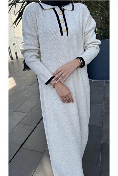 Cockatoo Women's Button Front Knit Dress Full Length Standard 38 46 Suitable