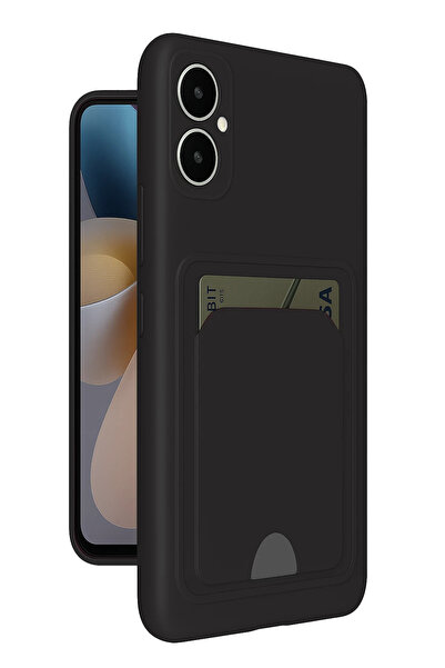 NewFace 1611149747 سامسونج جالاكسي A05 سيليكون مع بطاقة كيلفن (164911) - أسود