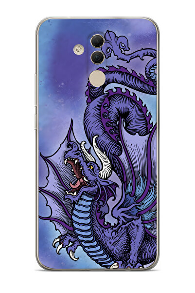 Manitoba Huawei Mate 20 Lite Uyumlu Baskılı Yumuşak Silikon Şeffaf Telefon Kı...