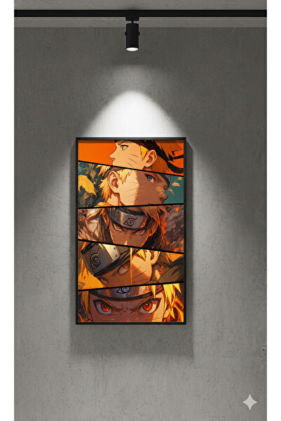 LUNA DİZAYN Naruto Temalı Baskılı Metal Poster , Yıldızlı Hediyelik Tablo Ev ...