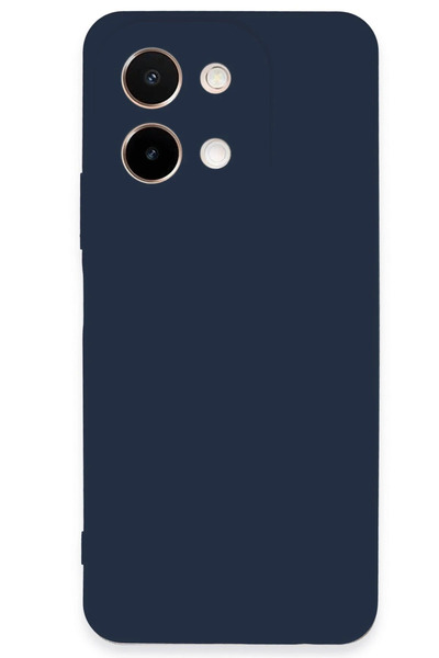 NewFace 1614318747 حافظة فيفو Y28 من السيليكون الأول (201843) - أزرق داكن