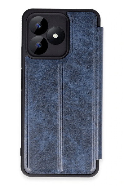 NewFace 1615350747 غطاء حماية قابل للطي لهاتف ريلمي نوت 50 4G (215053) - أزرق...