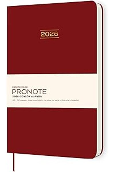 SHC42000 Keskin Color 2026 A5 Pronote Günlük Ajanda - Bordo