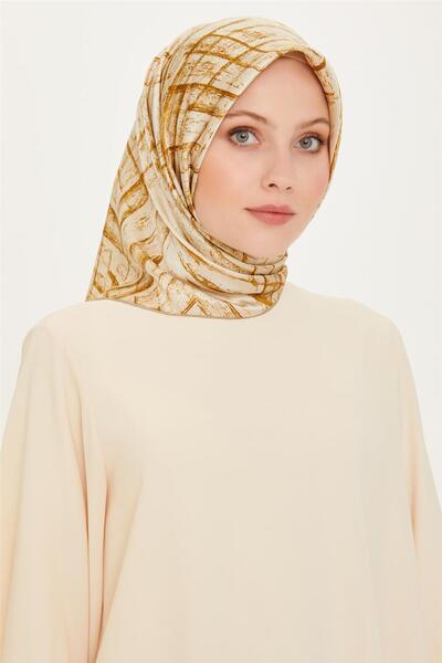 Armine Шарф з класичним візерунком з чистого шовку 9258D 07