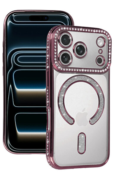 NewFace 1615740747 حافظة أبل آيفون 17 برو جوكي سيملي ماجنيتسيف (104057) - وردي