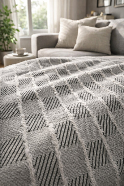 Bizdenuygunuyok 100% Cotton Sofa Cover – Protective Cover That Covers the Sea...