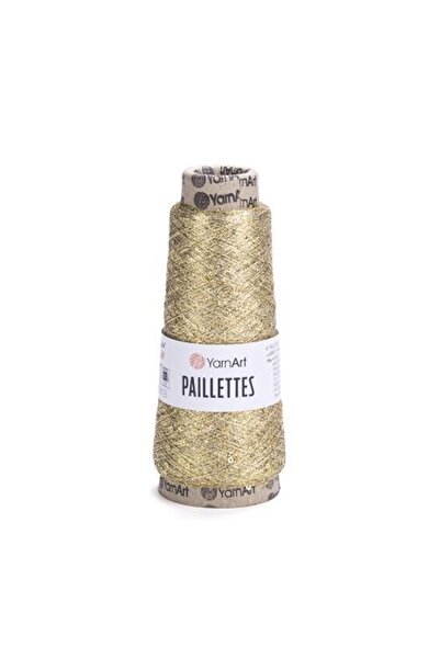 Yarnart Paillettes - Hand Knitted String Gold-8002