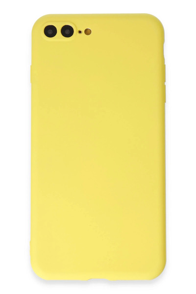 NewFace حافظة OZLSTOR لهاتف iPhone 7 Plus من السيليكون الأول (115429) - أصفر