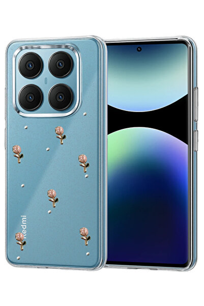 NewFace 1610247747 غطاء Xiaomi Redmi Note 14 Pro 4G بنمط الفيونكة - (164702) ...