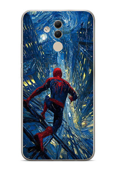 Manitoba Huawei Mate 20 Lite Uyumlu Baskılı Yumuşak Silikon Şeffaf Telefon Kı...