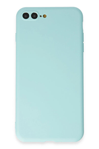 NewFace حافظة OZLSTOR لهاتف iPhone 7 Plus من السيليكون الأول (84239) - تركواز