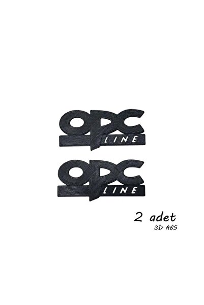 Yasetuning OPC LİNE 2 ADET Opel araçlar için OPC LİNE ARMA SİYAH ABS 3D