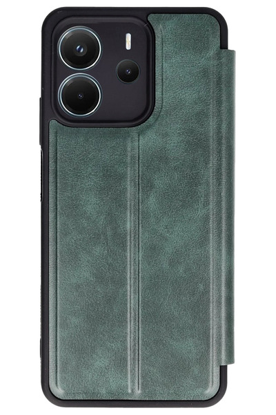 NewFace 1615106747 حافظة هاتف شاومي ريدمي نوت 14 4G - (110651) أخضر داكن