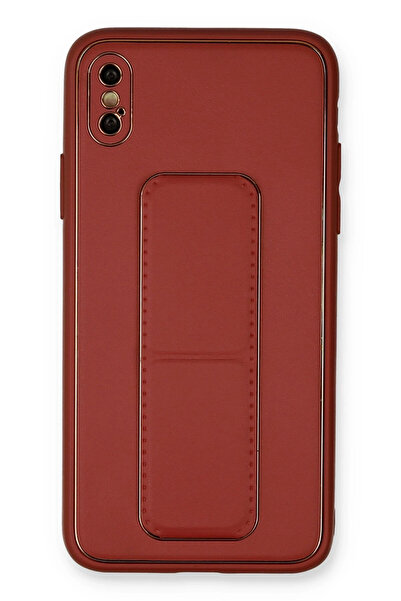 NewFace 1614729747 حافظة آيفون إكس إس ماكس من جلد الكوكو مع حامل (132947) - ف...