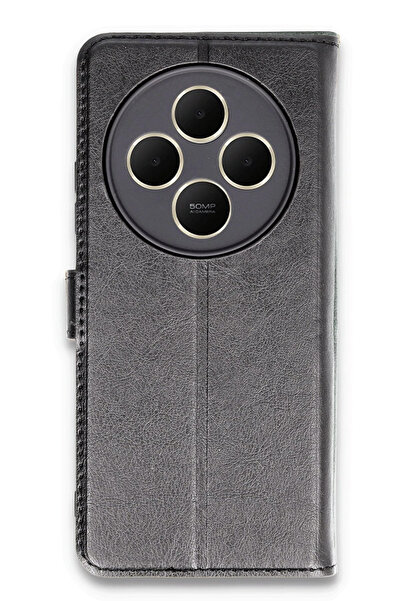 NewFace حافظة OZLSTOR لهاتف شاومي ريدمي 14C، غطاء تريند إس بلس (225014) - أسود