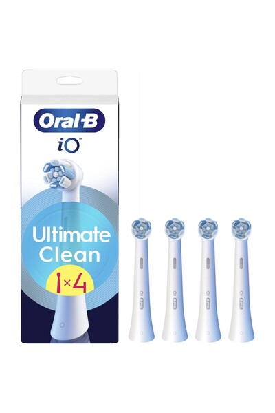 Oral-B iO Ultimate Clean toothbrush refills, compatible only with the iO series, 4 pcs