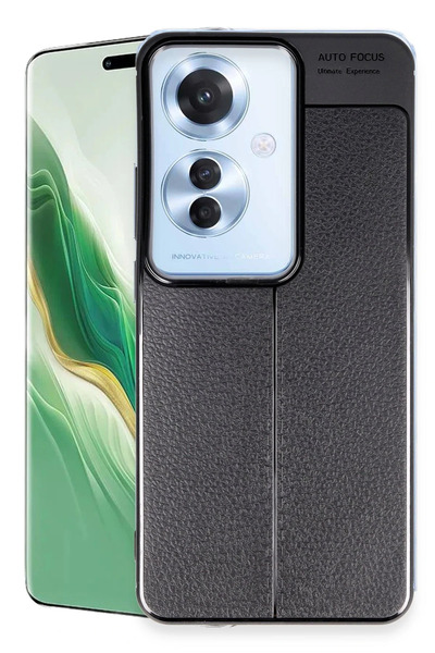 NewFace غطاء OZLSTOR Reno 11F ذو التركيز التلقائي (120958) - أسود