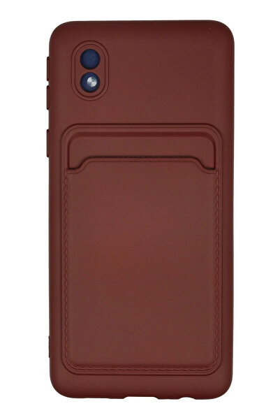 NewFace حافظة OZLSTOR لهاتف سامسونج جالاكسي A01 كور من السيليكون مع حامل بطاق...