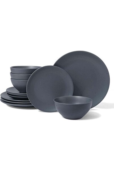 Famiware Moon 12 Piece Stoneware Dinnerware Set