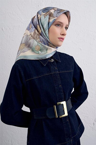 Armine imprimeu floral Eșarfă Pură mătase Twill 9403D 35