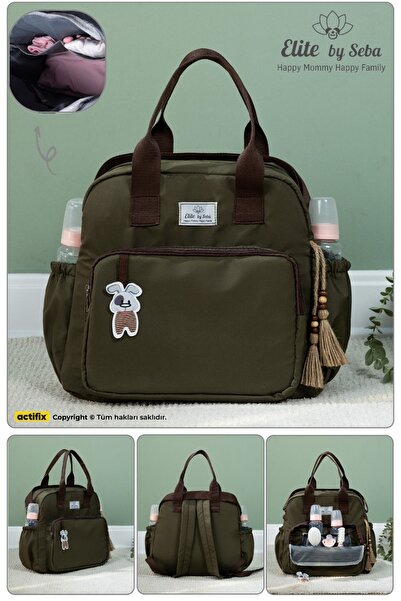 elite by seba Luna Khaki Baby Care Bag