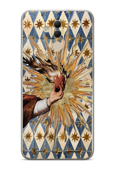 Manitoba Huawei Mate 20 Lite Uyumlu Baskılı Yumuşak Silikon Şeffaf Telefon Kı...