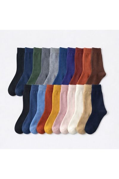 Sky Socks 3-Piece Towel Mixed Color Thick Winter Socket Set