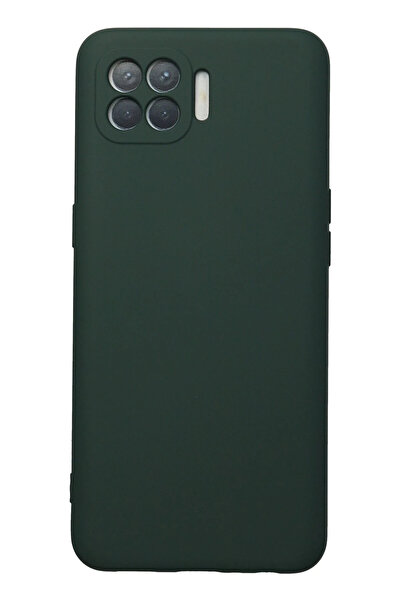 NewFace حافظة OZLSTOR Reno 4 Lite من السيليكون المخملي الداخلي - (114250) أخض...