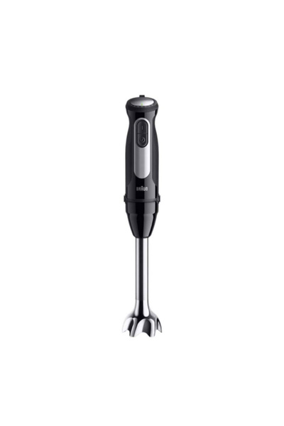 Braun خلاط يدوي MultiQuick 5 Pro مع محضر طعام، 25 سرعة، 1000 واط، Power Bell V Plus، تقنية التحكم في الرذاذ، مضاد للرذاذ، 6 في 1، خالٍ من مادة BPA، صنع في رومانيا، MQ55755 M، أسود