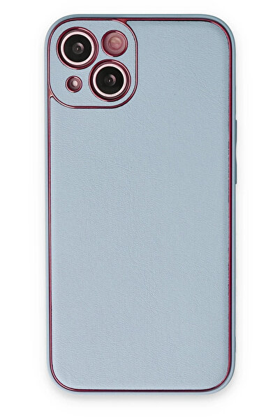 NewFace غطاء حماية OZLSTOR لهاتف آيفون 14 بلس من الجلد الصناعي والسيليكون - (...