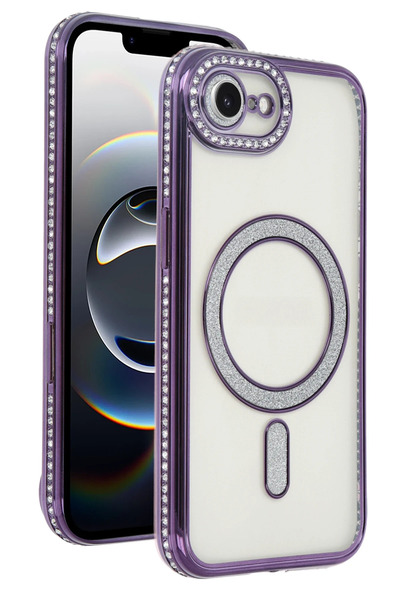 NewFace حافظة آيفون 16E من آر دي بي واي دي إن - (131114) بنفسجي غامق