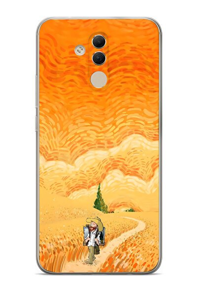 Manitoba Huawei Mate 20 Lite Uyumlu Baskılı Yumuşak Silikon Şeffaf Telefon Kı...