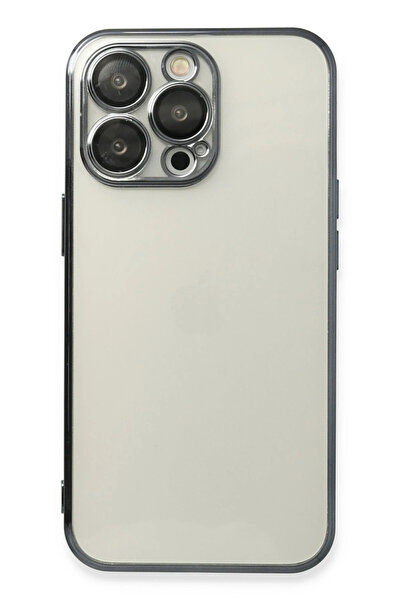 NewFace 1615310747 حافظة آيفون 13 برو ماكس من السيليكون مع عدسة (211053) - أسود