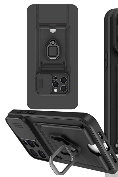 NewFace حافظة OZLSTOR لهاتف iPhone 15 Pro من السيليكون مع حامل لبطاقات الزوما...