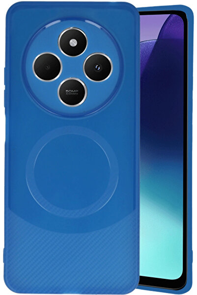 NewFace غطاء حماية من الكربون لهاتف شاومي ريدمي 14C من دي إس-ديرين - أزرق داكن