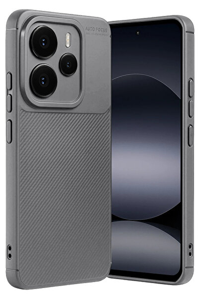 NewFace Depomix Xiaomi Note 14 5g Auto Focus Carbon Cover - Gray