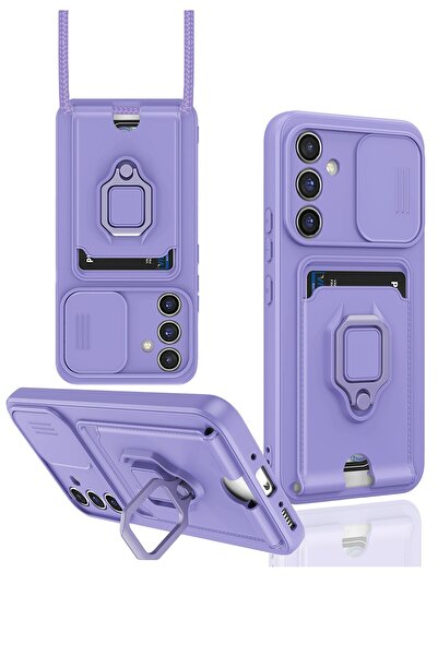 NewFace حافظة OZLSTOR لهاتف سامسونج جالاكسي A05S من السيليكون مع حامل لبطاقات...