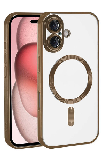 NewFace 1615647747 غطاء آبل آيفون 17 كروس ماجنيتيكسيف - (104756) تيتانيوم صحراوي