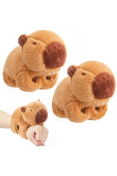 tinyjoy Kola Takılan Capybara Peluş Bileklik Aksesuar Tüylü Esnek Kollu Hediy...