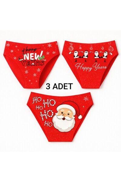 Papatya YILBAŞI ÖZEL %95 PAMUK 3'LÜ KADIN KÜLOT SETİ