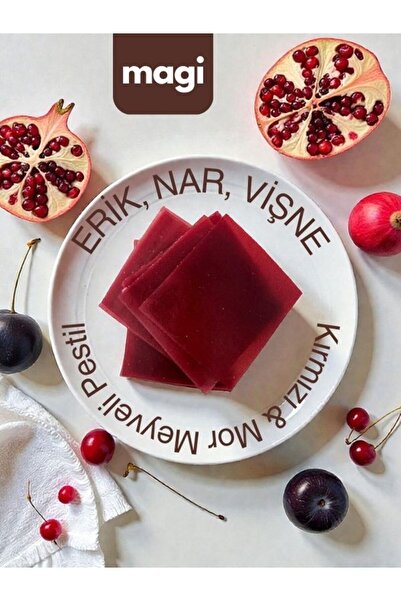Magi Klasik Premium Pestil – Nar, Vişne ve Erikli | Doğal, Glikozsuz, Katkısı...