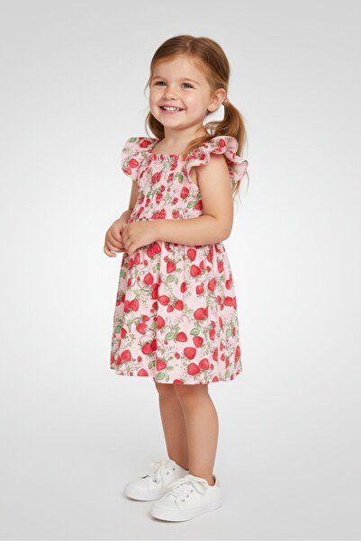 NANETTE LEPORE فستان بناتي صغير مكون من قطعتين بنقشة كاملة، متعدد الألوان