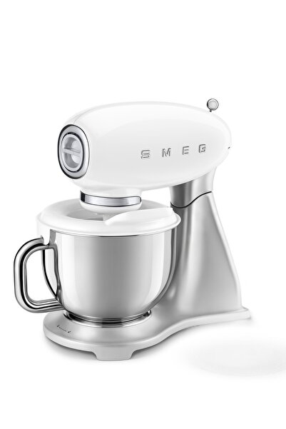 SMEG 50'ler Tarzı Steady-Mix 4,8 L Beyaz SMF04 Stand Mikser Mutfak Şefi