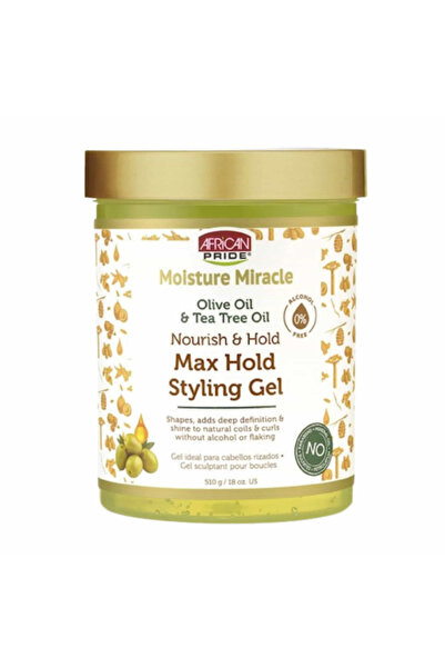 african pride APN Moisture Miracle Max. Τζελ styling με ελαιόλαδο και τεϊόδεν...