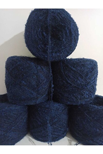 İPEK YÜN İPLİK DÜNYASI Angora Örgü İpi (Lacivert) Buklet (Lacivert) Karışım 100gr