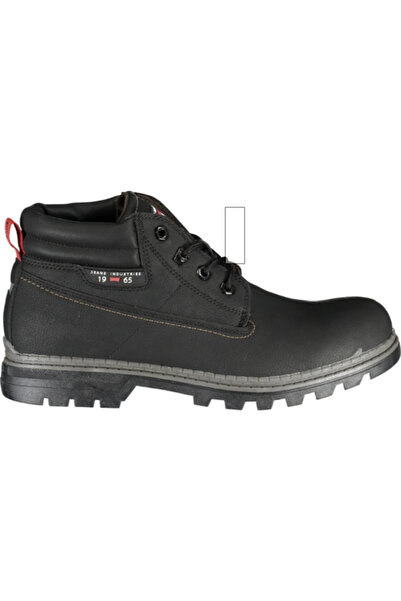 Carrera Black men's boots, model CAM73302V, with laces and logo, urban casual style, 44